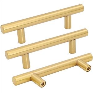 25Pcs goldenwarm Brushed Brass Drawer Handles.